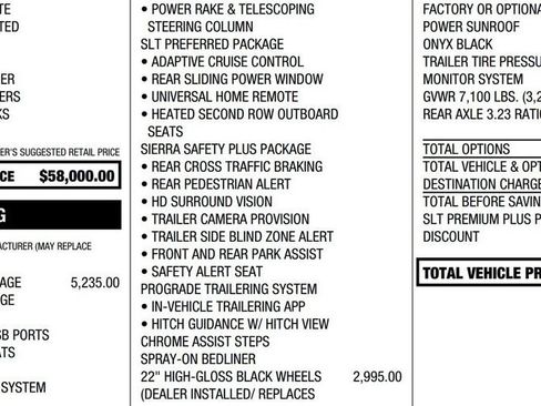 Used 2025 GMC Sierra 1500 SLT w/ SLT Premium Plus Package AWD/4WD image 2