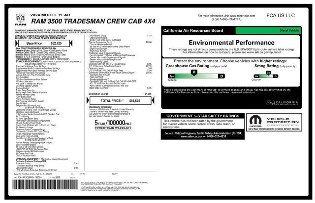 Used 2024 RAM 3500 Tradesman w/ Chrome Appearance Group AWD/4WD image 3