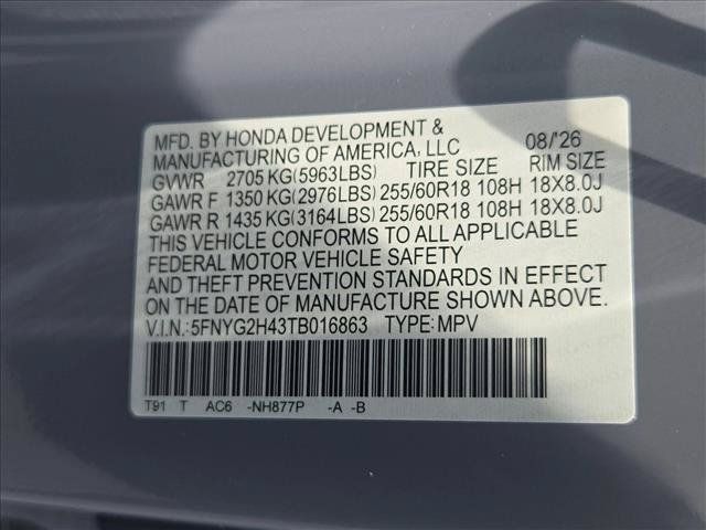 New 2026 Honda Pilot EX-L image 17
