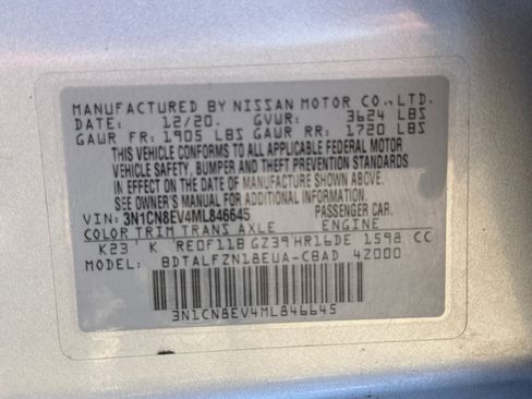 Used 2021 Nissan Versa SV FWD image 27