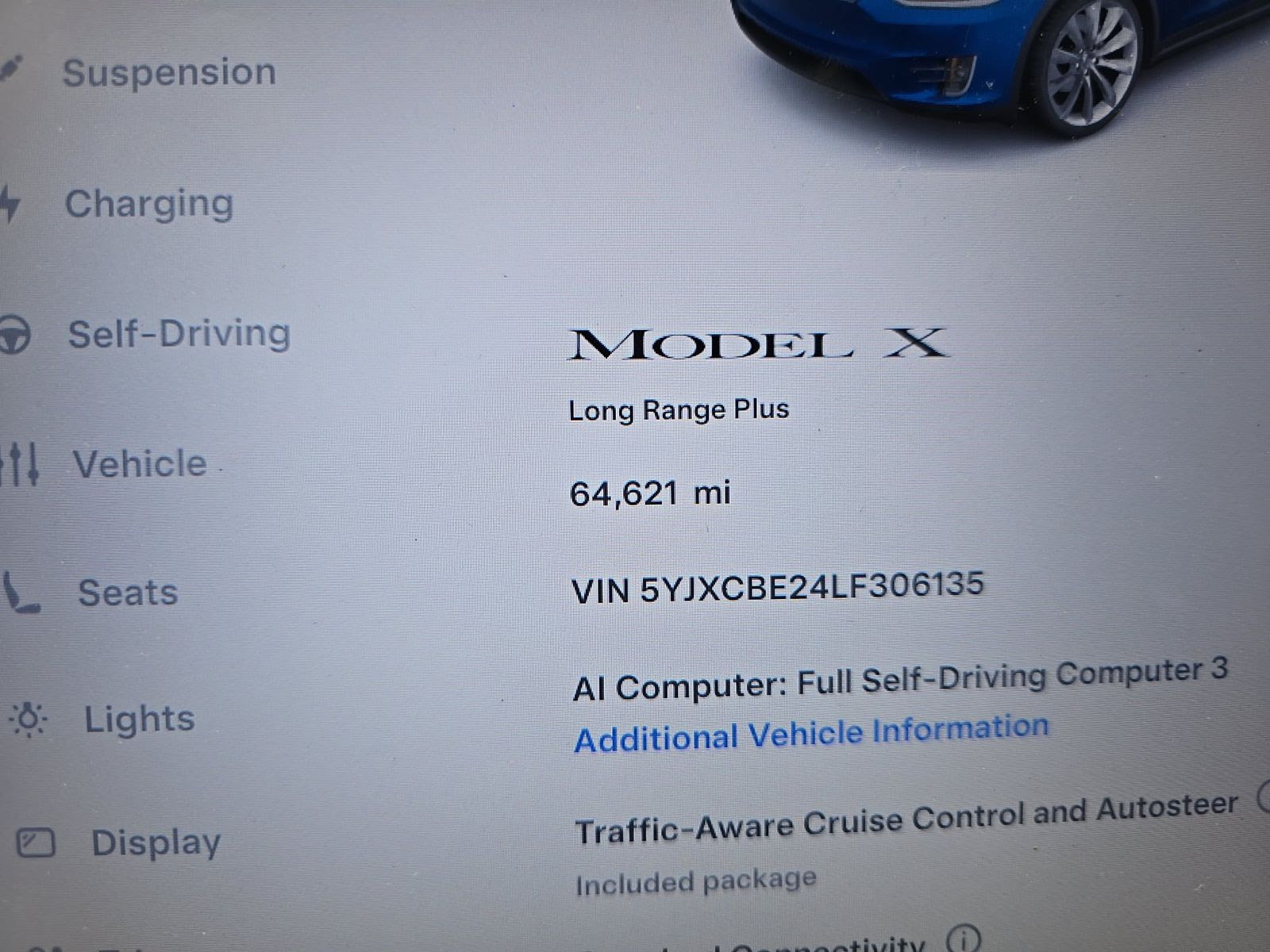 Used 2020 Tesla Model X Long Range AWD/4WD image 5