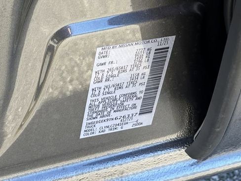 New 2026 Nissan Frontier SV w/ SV Convenience Package image 26