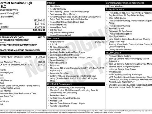 Used 2024 Chevrolet Suburban High Country w/ Max Trailering Package AWD/4WD image 17