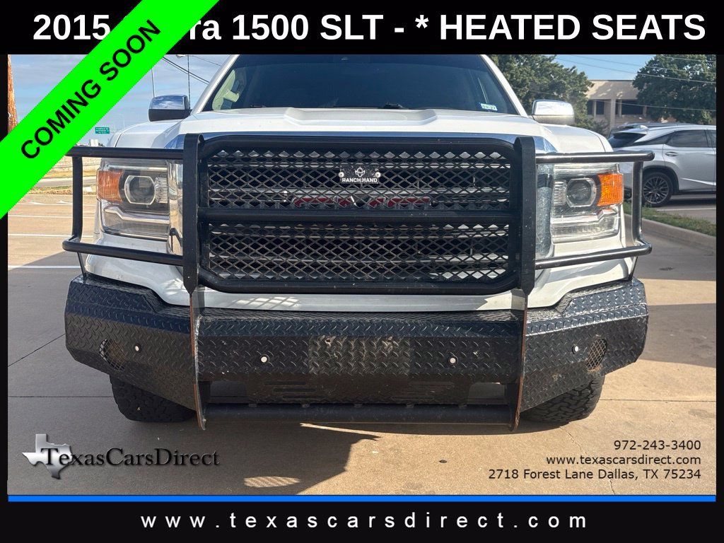 Used 2015 GMC Sierra 1500 SLT w/ SLT Crew Cab Value Package AWD/4WD image 2