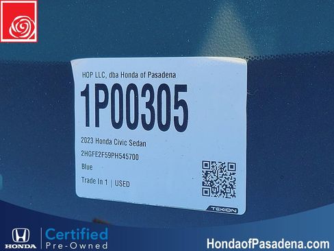 Certified 2023 Honda Civic Sport image 31