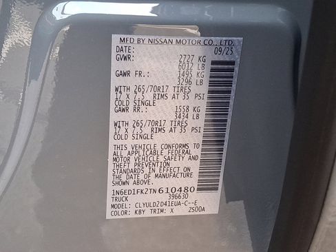 New 2026 Nissan Frontier PRO-4X w/ Pro-4x Convenience Package image 17