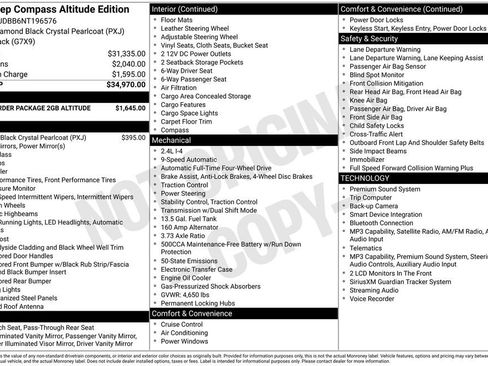 Used 2022 Jeep Compass Latitude AWD/4WD image 48