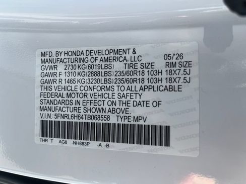 New 2026 Honda Odyssey EX-L image 18