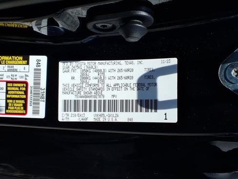 Used 2024 Toyota Sequoia Limited w/ Nightshade Package AWD/4WD image 33