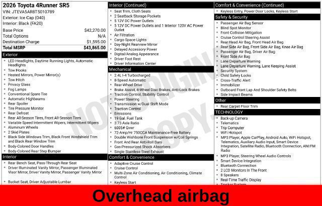 Used 2026 Toyota 4Runner SR5 RWD image 42