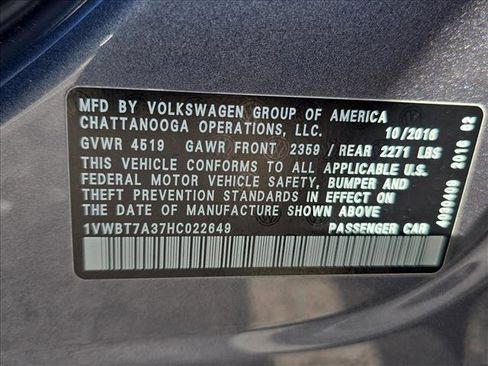 Used 2017 Volkswagen Passat 1.8T SE w/ SE Lighting Package image 25