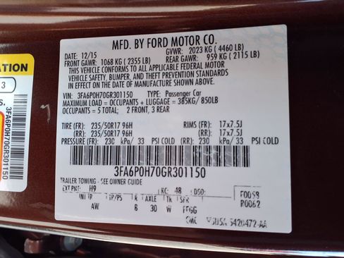 Used 2016 Ford Fusion SE FWD image 22