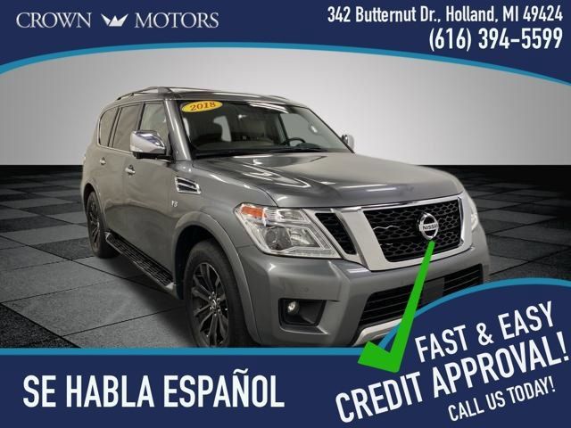 Used 2018 Nissan Armada Platinum w/ Captain Seat Package AWD/4WD image 1