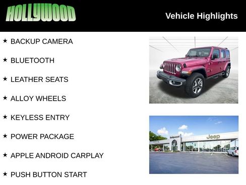 Certified 2022 Jeep Wrangler Unlimited Sahara w/ LED Lighting Group AWD/4WD image 3