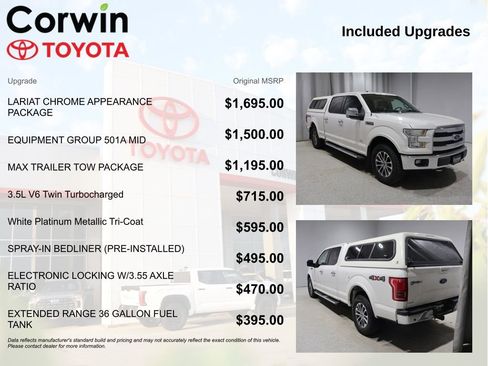 Used 2016 Ford F150 Lariat AWD/4WD image 4