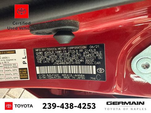 Used 2021 Toyota Corolla SE FWD image 22