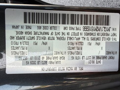 Used 2021 MAZDA MAZDA6 Touring FWD image 59