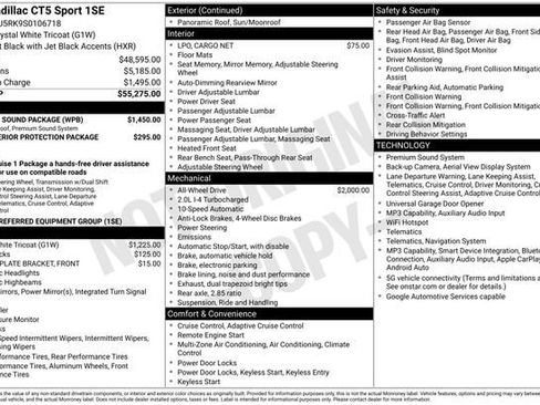 Certified 2025 Cadillac CT5 Sport w/ Sun And Sound Package AWD/4WD image 36