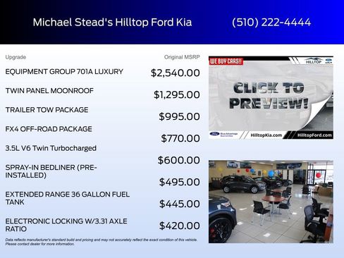 Used 2018 Ford F150 Platinum w/ Equipment Group 701A Luxury image 5