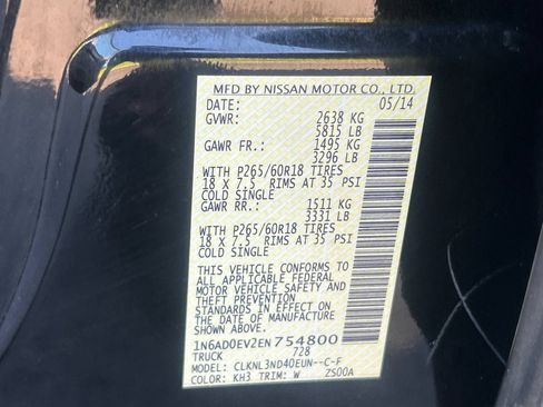 Used 2014 Nissan Frontier SL w/ SL Moonroof Package AWD/4WD image 28