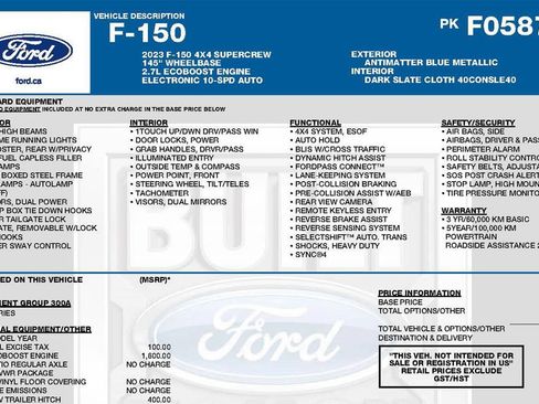 Used 2023 Ford F150 XLT w/ XTR Package AWD/4WD image 3