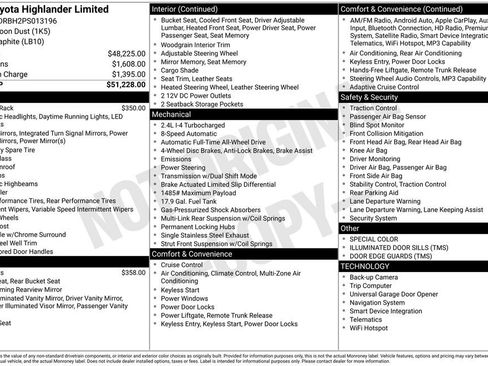 Used 2023 Toyota Highlander Limited AWD/4WD image 5