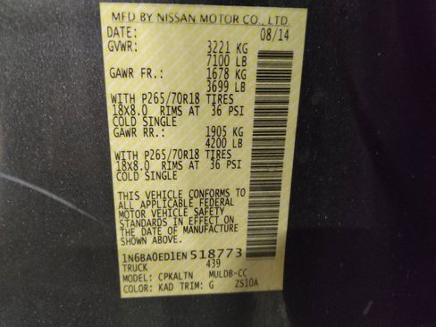 Used 2014 Nissan Titan SV RWD image 33