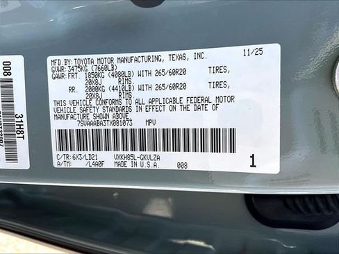 Used 2026 Toyota Sequoia Limited w/ Nightshade Package AWD/4WD image 35