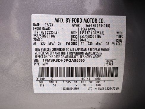 Certified 2023 Ford Explorer XLT w/ Equipment Group 202A image 47