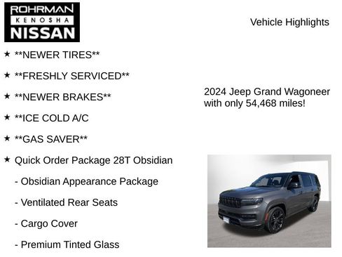 Used 2024 Jeep Grand Wagoneer Series II w/ Quick Order Packagew 28T AWD/4WD image 7