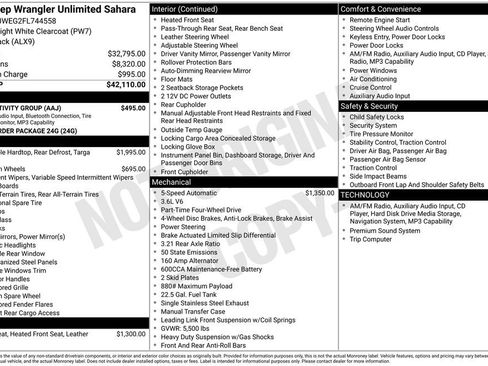 Used 2015 Jeep Wrangler Unlimited Sahara w/ Connectivity Group AWD/4WD image 16