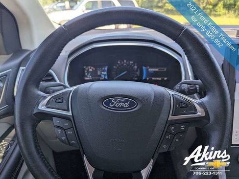 Used 2021 Ford Edge Titanium w/ Cargo Accessory Package FWD image 28