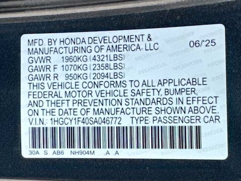 Certified 2025 Honda Accord SE image 36