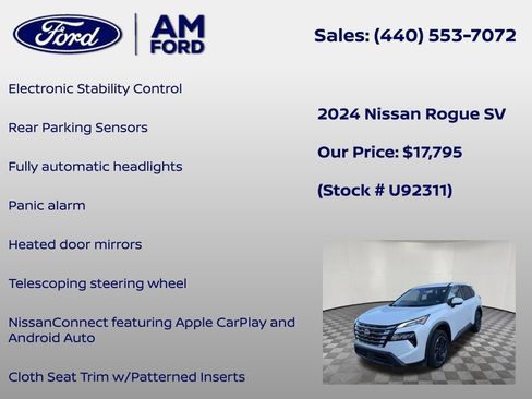 Used 2024 Nissan Rogue SV FWD image 12