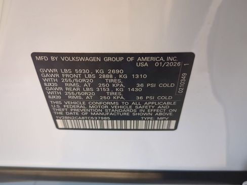 New 2026 Volkswagen Atlas SEL AWD/4WD image 40