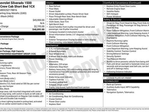 Used 2025 Chevrolet Silverado 1500 Custom RWD image 7