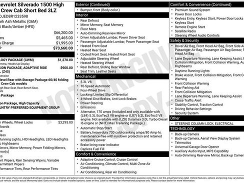 Certified 2024 Chevrolet Silverado 1500 High Country w/ Technology Package AWD/4WD image 11