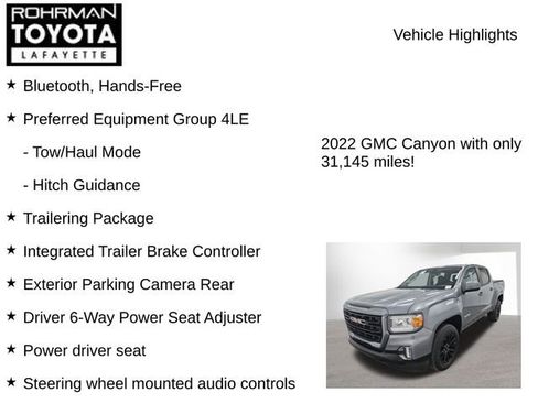 Used 2022 GMC Canyon Elevation w/ Trailering Package image 8