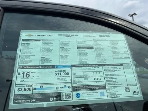 New 2026 Chevrolet Suburban High Country AWD/4WD image 38