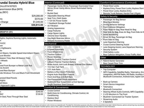 New 2026 Hyundai Sonata Blue FWD image 6