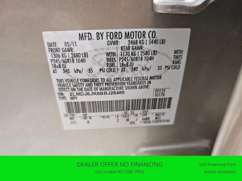 Used 2011 Lincoln MKX 2WD w/ Wood Pkg image 21