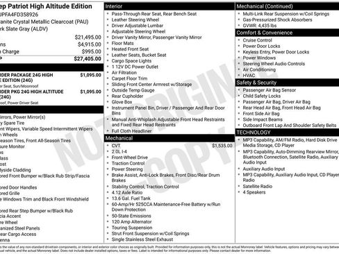 Used 2015 Jeep Patriot High Altitude FWD image 8