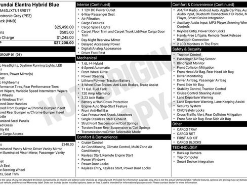 New 2026 Hyundai Elantra Hybrid FWD image 26