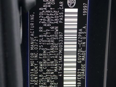 Used 2021 Toyota Camry TRD w/ TRD Package w/JBL Audio image 25