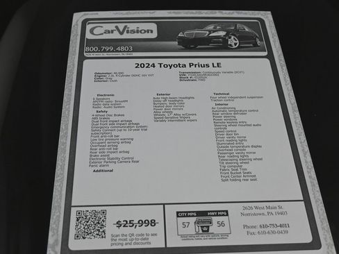 Used 2024 Toyota Prius LE image 36