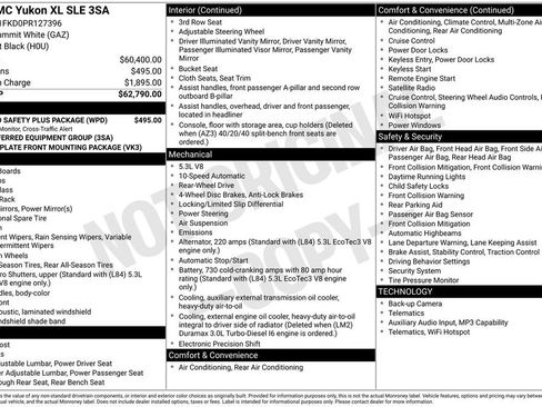 Used 2023 GMC Yukon XL SLE w/ Gmc Pro Safety Plus Package RWD image 44