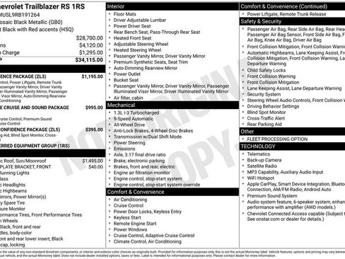Used 2024 Chevrolet TrailBlazer RS w/ Convenience Package AWD/4WD image 19