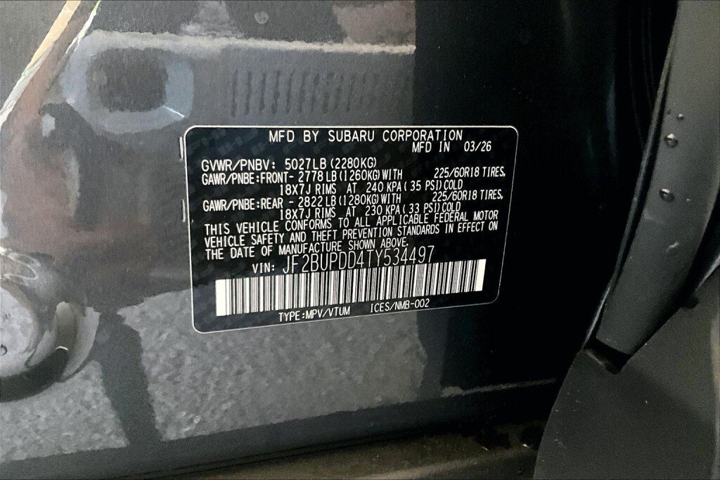 New 2026 Subaru Outback Limited AWD/4WD image 11