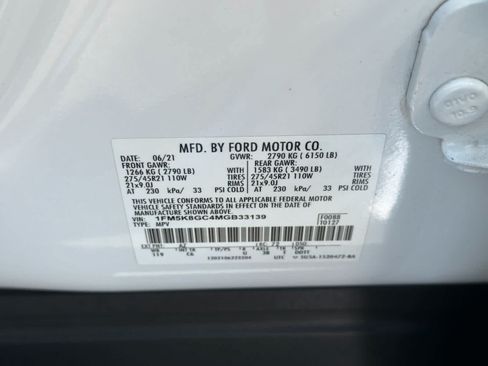 Used 2021 Ford Explorer ST w/ Equipment Group 401A AWD/4WD image 34