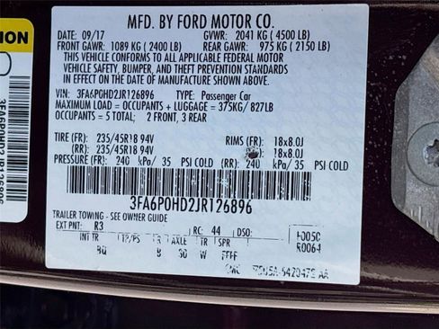 Used 2018 Ford Fusion SE w/ Fusion SE Technology Package FWD image 14